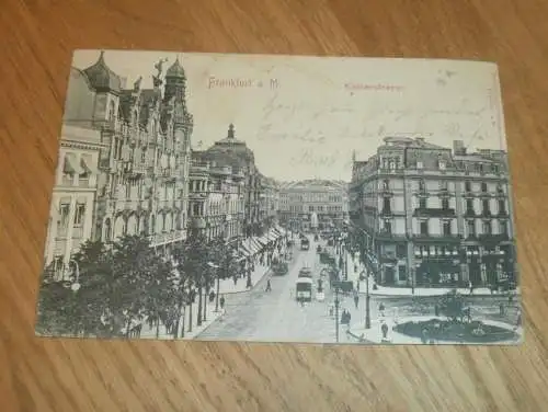 AK Frankfurt am Main , 1902 , Kaiserstrasse , alte Ansichtskarte , Postkarte !!!