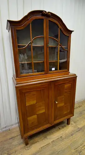 Aufsatz Vitrine um 1915 Art Deco Mahagoni 