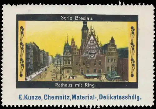 Rathaus mit Ring in Breslau