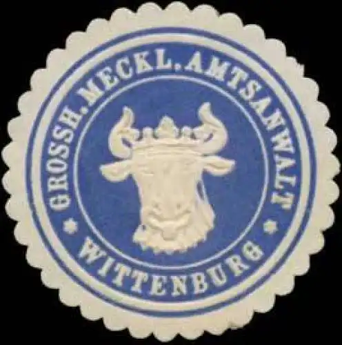 Grossh. Meckl. Amtsanwalt Wittenburg