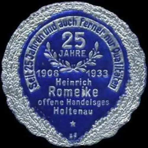 25 Jahre Heinrich Romeike