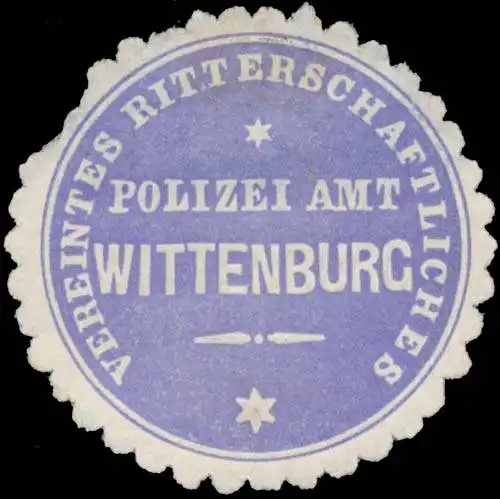 Vereintes Ritterschaftliches Polizei Amt Wittenburg
