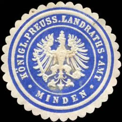 KÃ¶niglich Preussisches Landraths - Amt - Minden