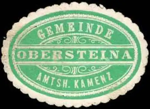 Gemeinde Obersteina - Amtshauptmannschaft Kamenz