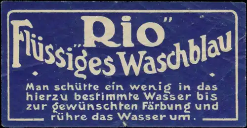 Rio flÃ¼ssiges Waschblau