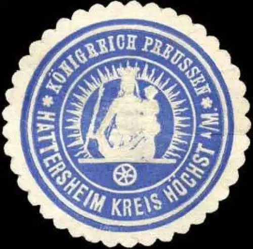 KÃ¶nigreich Preussen-Hattersheim Kreis HÃ¶chst/Main