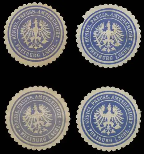 Freiburg/Schlesien Sammlung Siegelmarken