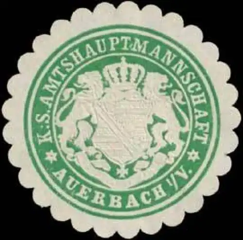 K.S. Amtshauptmannschaft Auerbach/Vogtland