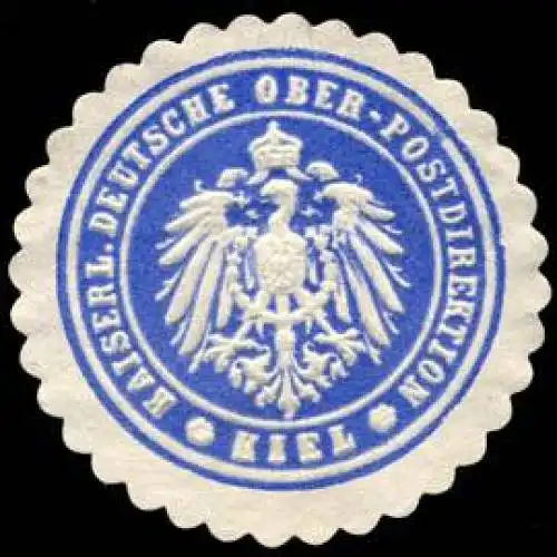 Kaiserliche Deutsche Ober - Postdirektion - Kiel