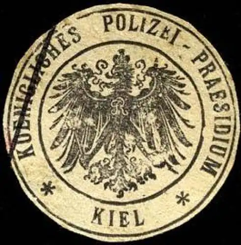 Koenigliches Polizei - Praesidium - Kiel