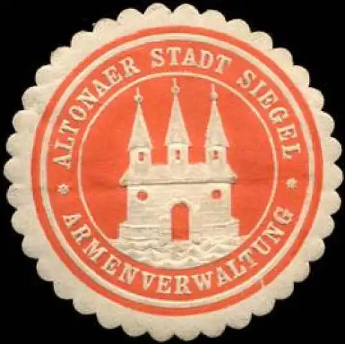 Altonaer Stadt Siegel - Armenverwaltung