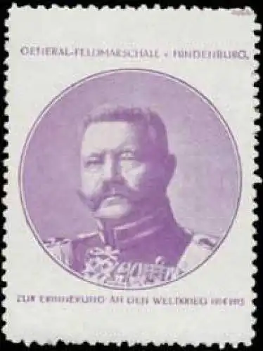 Generalfeldmarschall von Hindenburg