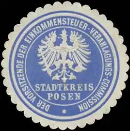 Der Vorsitzende der Einkommensteuer-Veranlagungs-Commission Stadtkreis Posen