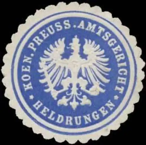 K.Pr. Amtsgericht Heldrungen