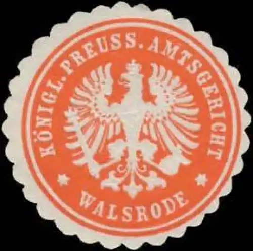 KÃ¶nigl. Preuss. Amtsgericht Walsrode