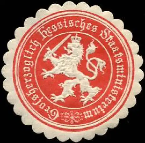 Gr. Hessisches Staatsministerium