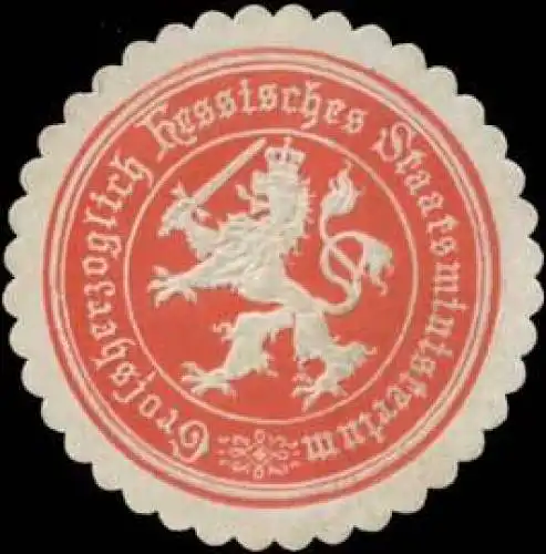 Gr. Hessisches Staatsministerium