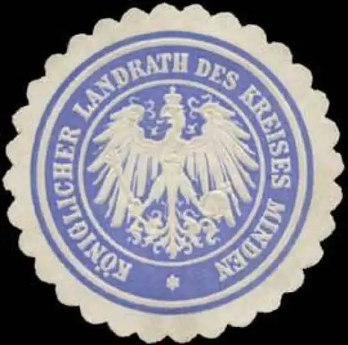 K. Landrath des Kreises Minden