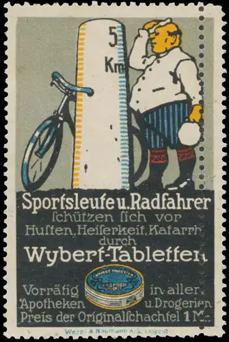 Sportsleute und Radfahrer