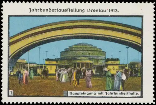 Haupteingang mit Jahrhunderthalle