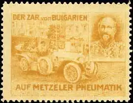 Der Zar von Bulgarien im Auto