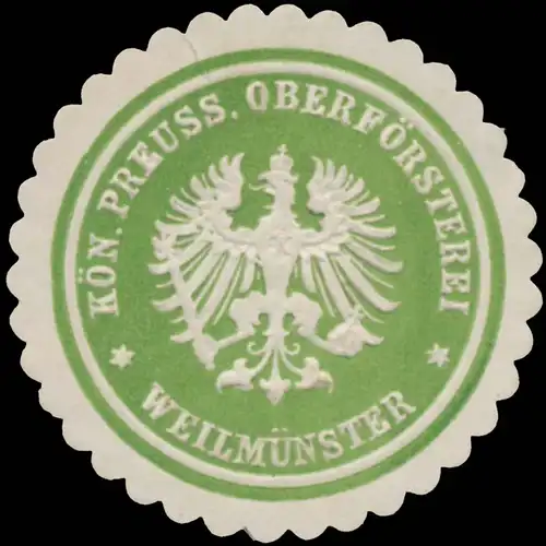 K.Pr. OberfÃ¶rsterei WeilmÃ¼nster