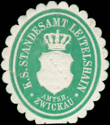 K.S. Standesamt Leitelshain Amtsh. Zwickau