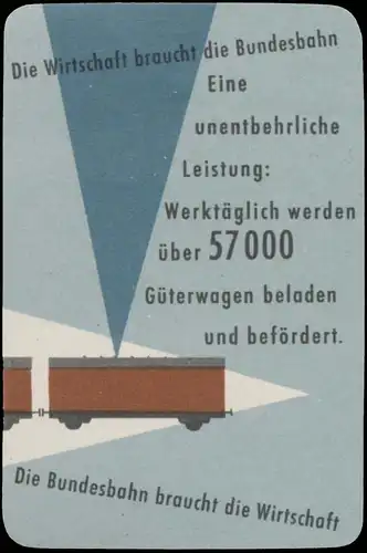 Die Wirtschaft braucht die Bundesbahn