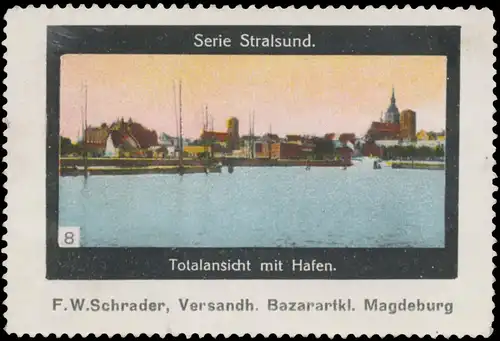 Totalansicht mit Hafen