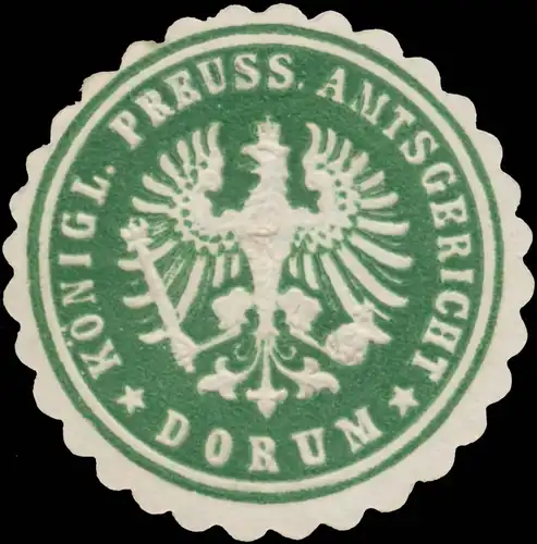 KÃ¶nigl. Preuss. Amtsgericht Dorum