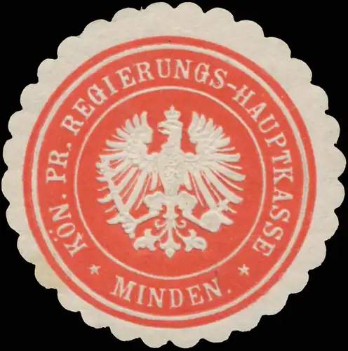 K.Pr. Regierungs-Hauptkasse Minden