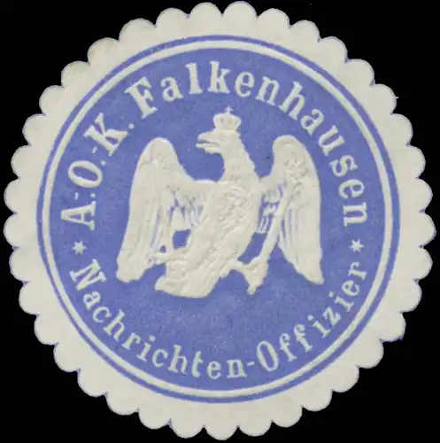 Nachrichten-Offizier Armeeoberkommando Falkenhausen