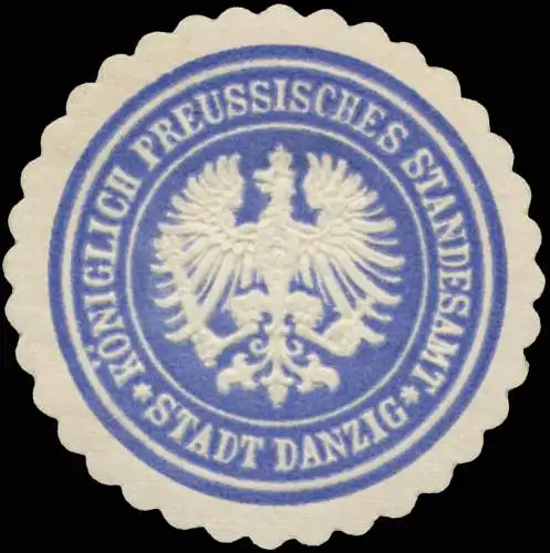 K.Pr. Standesamt Stadt Danzig