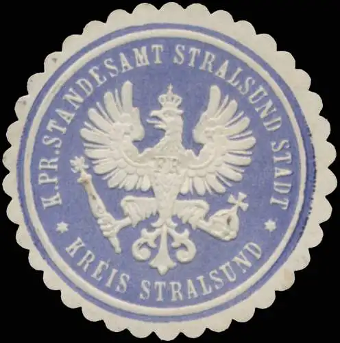 K.Pr. Standesamt Stralsund Stadt