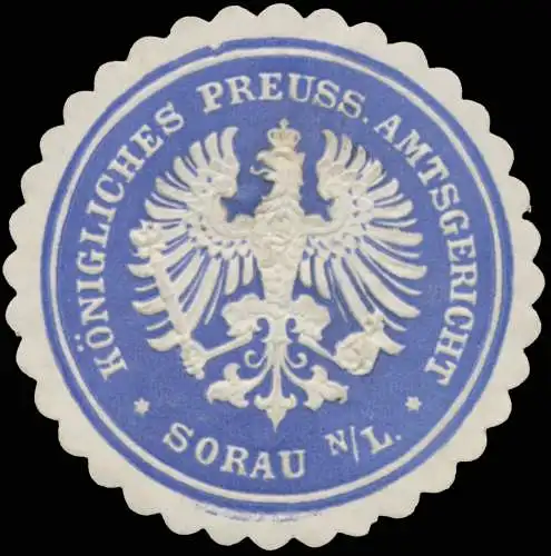 K.Pr. Amtsgericht Sorau in der Niederlausitz