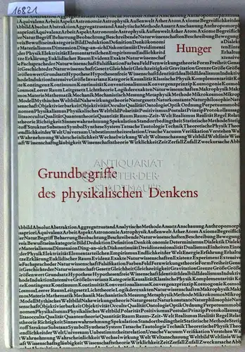 Hunger, Edgar: Grundbegriffe des physikalischen Denkens. 