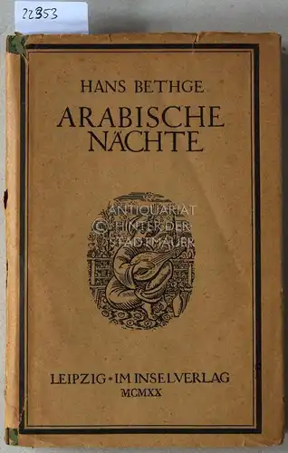 Bethge, Hans: Arabische Nächte. 