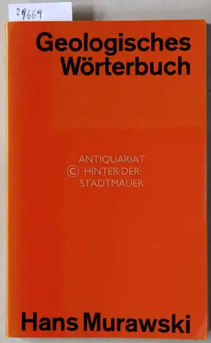 Murawski, Hans: Geologisches Wörterbuch. 