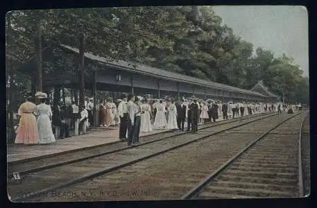 USA. Sylvan Beach. N.Y. N.Y. O and W. Station.