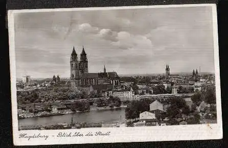 Magdeburg. Blick über der Stadt