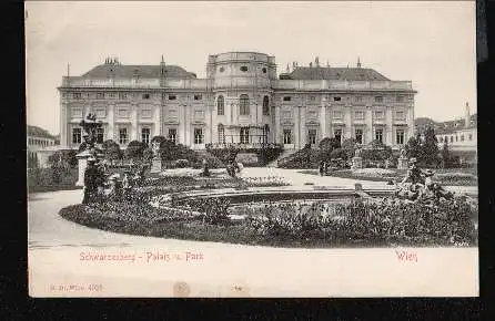 Wien. Schwarzenberg palais u. Park