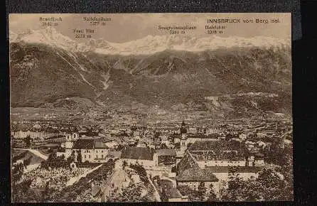 Innsbruck vom Berg Isel