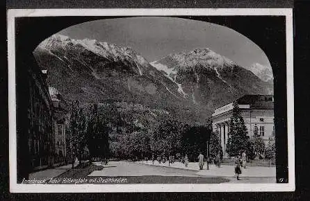 Innsbruck. Adolf Hitlerplatz mit Stadttheater