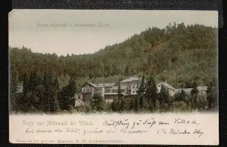 Gruss aus Mittewald bei Villa«