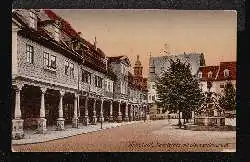 Arnstadt. Marktplatz mit Bismarckbrunnen