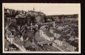 Luxembourg. Faubourg du Grund et Ville Haute