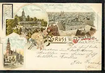 Breslau. Gruss aus.. Litho.