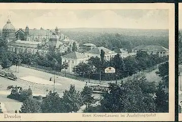 Dresden. Rotes Kreuz Lazarett im Ausstellungspalast.