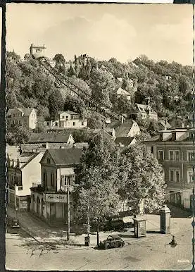 DresdenLoschwitz. Körnerplatz und Schwebebahn.