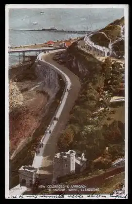 Llandundo. New Colonades and Approach to Marine Drive.